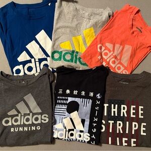 Adidas Men's Short Sleeve Tees - Blue, Gray, Red, Yellow